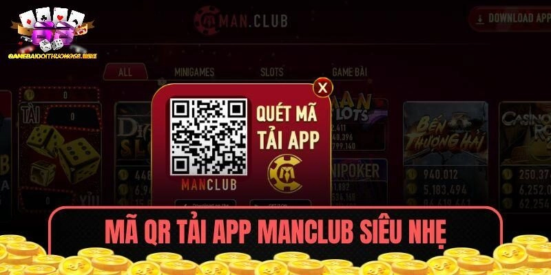 Mã QR tải app Manclub siêu nhẹ