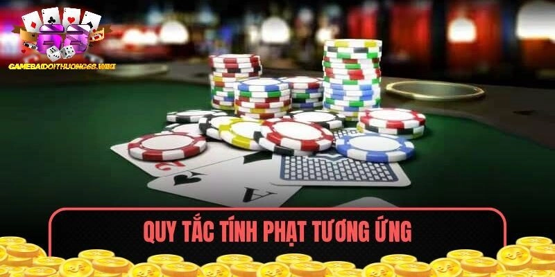 Quy tắc tính phạt tương ứng khi có người tới trắng trong Tiến Lên